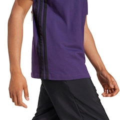 Camiseta Masculina adidas Manga Curta 3 Stripes - Foto 5