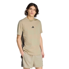 Camiseta Masculina adidas Manga Curta 3 Stripes - Foto 1
