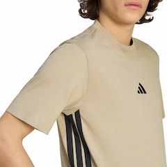 Camiseta Masculina adidas Manga Curta 3 Stripes - Foto 5