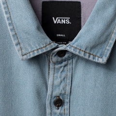 Camisa Vans Palmhill Denim Ls Woven - Foto 4