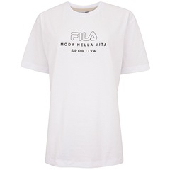 Camiseta Feminina Fila Manga Curta Over Vita Outline - Foto 1