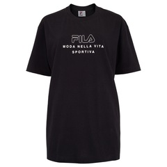 Camiseta Feminina Fila Manga Curta Over Vita Outline - Foto 1