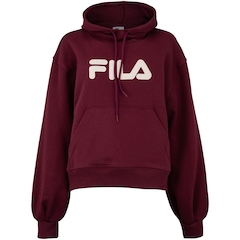 Blusão Feminino Fila com Capuz Comfort Letter - Foto 1