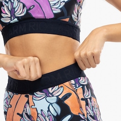 Bermuda Feminina Farm Biker Banana Flora Cós Médio - Video 1