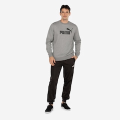 Blusão Masculino Puma Essentials 1 Logo Crew Fleece - Foto 4