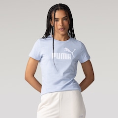 Camiseta Feminina Puma Manga Curta Essentials NO 1 Logo Tee S - Foto 1