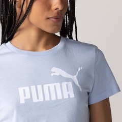 Camiseta Feminina Puma Manga Curta Essentials NO 1 Logo Tee S - Foto 4
