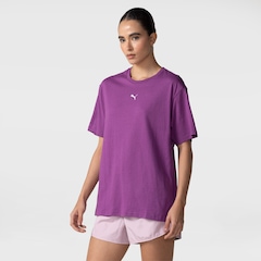 Camiseta Feminina Puma Manga Curta Ess Relaxed Tee - Foto 1