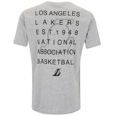Camiseta do Los Angeles Lakers Masculina NBA Manga Curta Estampada N09A - Foto 2