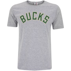 Camiseta do Milwaukee Bucks Masculina NBA Manga Curta Estampada N800 - Foto 1