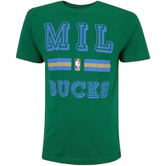 Camiseta do Milwaukee Bucks NBA Masculina Color Stripes N921A - Foto 1