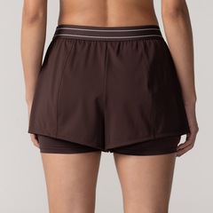 Short ASICS Nara Elástico 2 em 1 Feminino - Foto 3