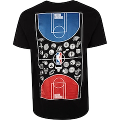 Camiseta Masculina NBA Manga Curta Metal Court - Foto 2