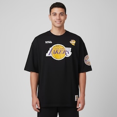 Camiseta do Los Angeles Lakers NBA Masculina N0527 Pennant - Foto 1