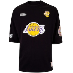 Camiseta do Los Angeles Lakers NBA Masculina N0527 Pennant - Foto 8