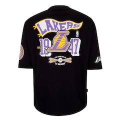Camiseta do Los Angeles Lakers NBA Masculina N0527 Pennant - Foto 9
