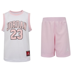 Conjunto Jordan Nike Infantil Camiseta + Bermuda Jersey 23 SP25 - Foto 1