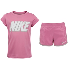 Conjunto Infantil Nike Flow Sprint Girls Camiseta + Short - Foto 1