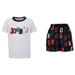 Conjunto Jordan Nike Infantil Camiseta + Bermuda Court Of Legends SP25 - Foto 1