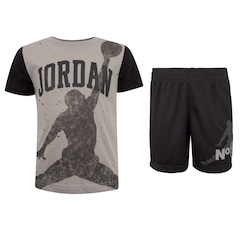 Conjunto Infantil Nike Jordan 1984 Jumpman Camiseta + Bermuda - Foto 1