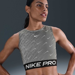 Top Nike Dri-fit Pro Crop Tank All Over Print Adulto - Foto 2