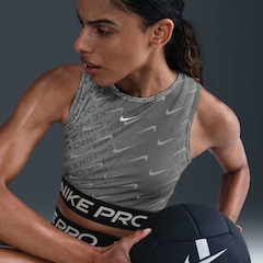 Top Nike Dri-fit Pro Crop Tank All Over Print Adulto - Foto 4