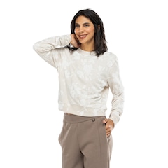 Blusão Feminino Nike Sportswear Crew Chill French Terry All Over Print - Foto 2