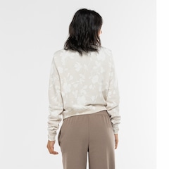 Blusão Feminino Nike Sportswear Crew Chill French Terry All Over Print - Foto 3