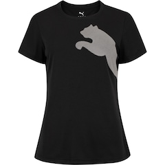 Camiseta Feminina Manga Curta Puma Tad Big Logo Jersey - Video 1