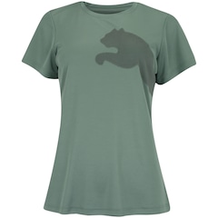 Camiseta Feminina Manga Curta Puma Tad Big Logo Jersey - Video 1