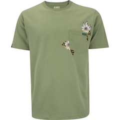 Camiseta Masculina HD Manga Curta Bolso Jungle 9548A - Foto 1