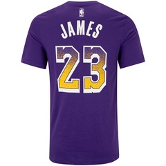 Camiseta Nike LeBron James Los Angeles Lakers Masculina - Foto 2