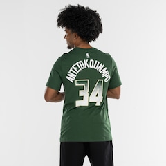 Camiseta Giannis Antetokounmpo Milwaukee Bucks NBA Nike Masculina - Foto 3