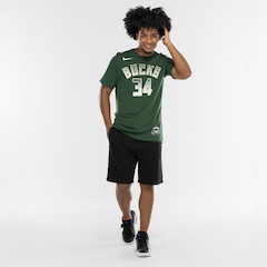 Camiseta Giannis Antetokounmpo Milwaukee Bucks NBA Nike Masculina - Foto 4