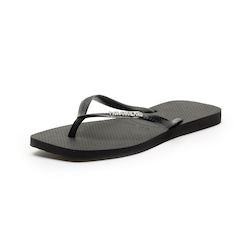 Chinelo Havaianas Slim Square Logo Metallic Adulto - Foto 6
