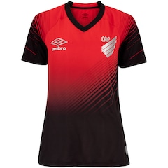 Camisa do Athletico-PR I 25 Torcedor Umbro Feminina - Foto 1