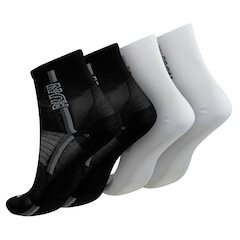 Kit de Meia Para Corrida Oxer Cano Médio Adulto 2 Pares - Foto 2