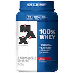 Whey Protein Max Titanium Morango 900g - Foto 1