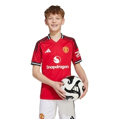 Camisa do Manchester United I 25/26 Torcedor adidas Juvenil - Foto 1