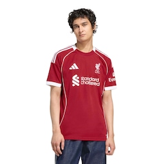 Camisa do Liverpool I 25/26 Torcedor adidas Masculina - Foto 1