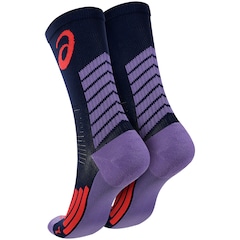 Meia Para Corrida Rally Crew 5k Cano Alto Tamanho 39-44 ASICS Adulto - Foto 2