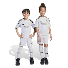 Kit de Uniforme do Real Madrid I 25/26 Infantil adidas Camiseta + Calção - Foto 5