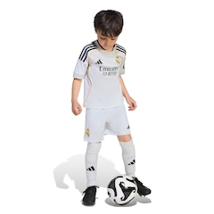 Kit de Uniforme do Real Madrid I 25/26 Infantil adidas Camiseta + Calção - Foto 7