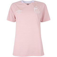 Camisa do Santos 25/26 Torcedor Outubro Rosa Umbro Feminina - Foto 2