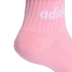 Kit de Meias adidas Ankle Linear Infantil 5 Pares - Foto 4