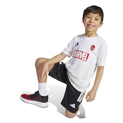 Conjunto Infantil adidas Homem-Aranha Marvel Camiseta e Bermuda - Foto 6
