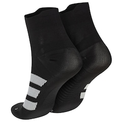 Meia De Corrida adidas Adizero Cano Médio Adulto 1 Par - Foto 2