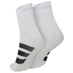 Meia De Corrida adidas Adizero Cano Médio Adulto 1 Par - Foto 2