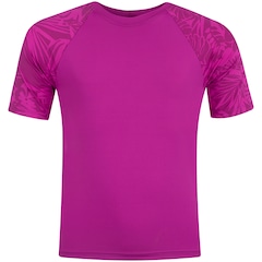 Camiseta de Praia e Piscina Oxer Manga Curta com Proteção Solar Estampada - Foto 1