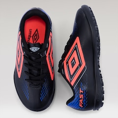 Chuteira Society Infantil Umbro Fast II - Foto 4